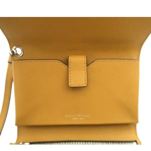 HENRI BENDEL Textured yellow leather clutch wallet - Picture 7 of 8